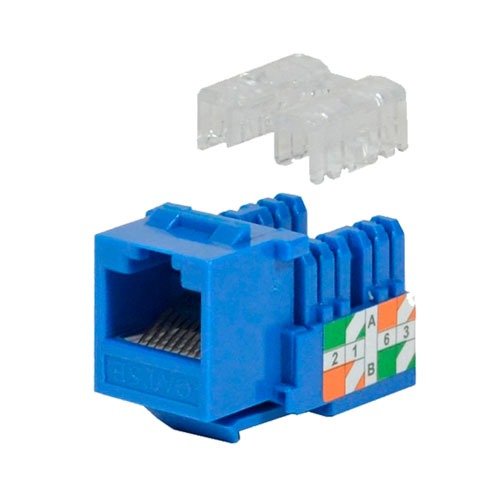 Imagen del Producto: KEYSTONE WIREPLUS + RJ45 CAT5 AZUL en Area Electric